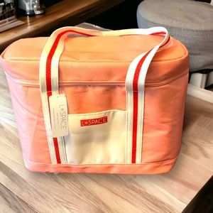 L Space Women's Coastal Beach Insulated Cooler Tote Bag AH4 Coral Pink LSCCB22